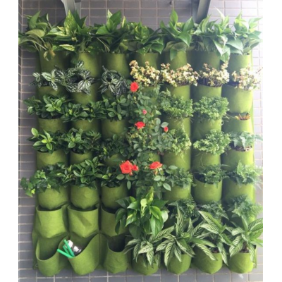 Hot Selling Hanging Decorative Felt Plant Bag In Garden Greenhouse