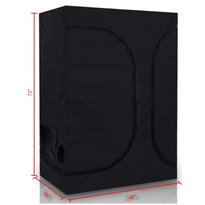 120*90*180cm 600D High Reflective 2-in-1 Indoor Grow Tent  For Garden Greenhouse Plant Growing